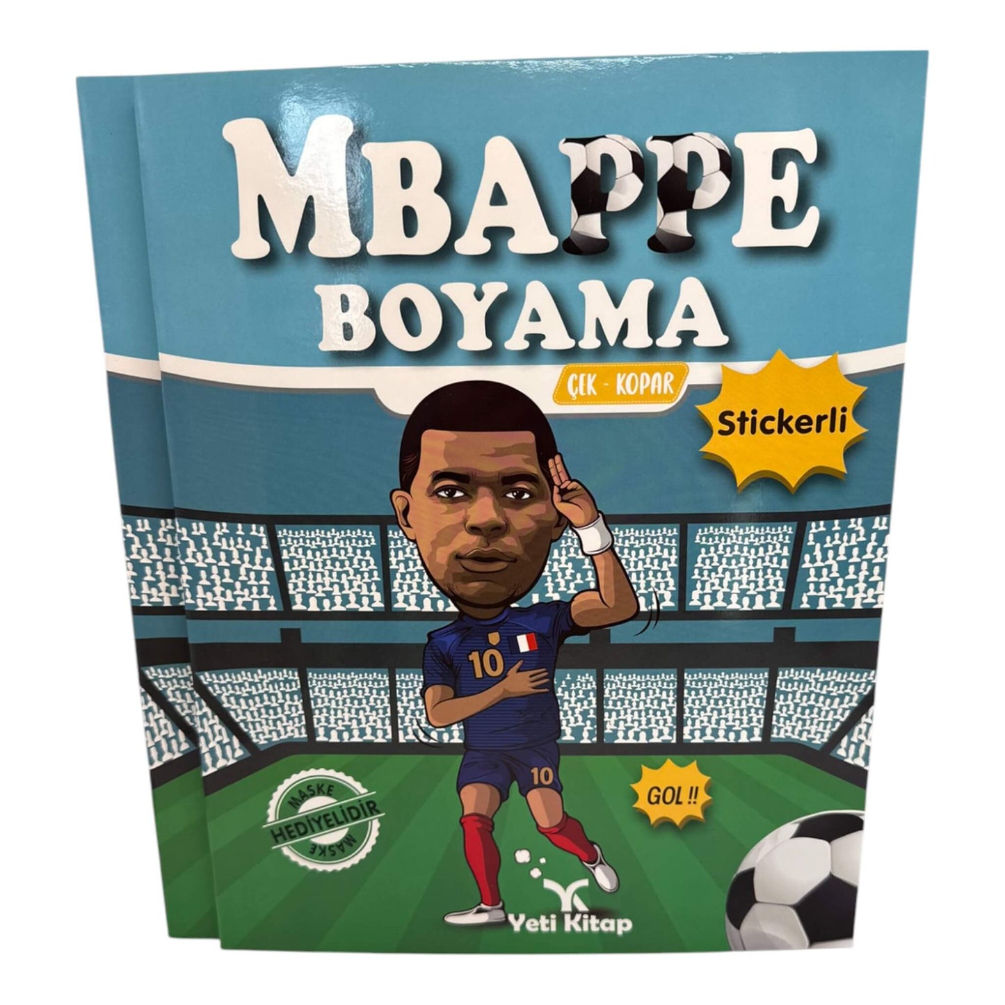 Mbappe Boyama kitabi Stickerli (Malbuch)