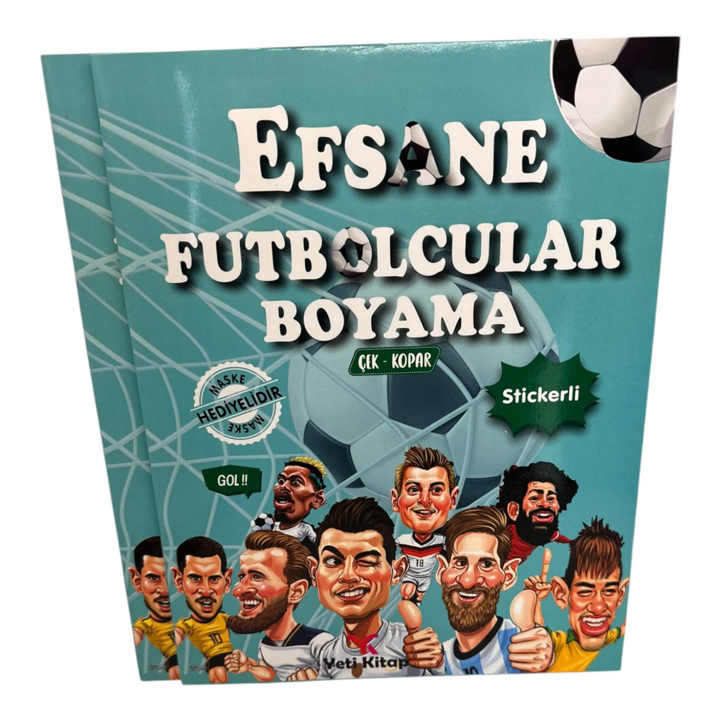 Efsane Futbolcular Boyama kitabi Stickerli (Malbuch)