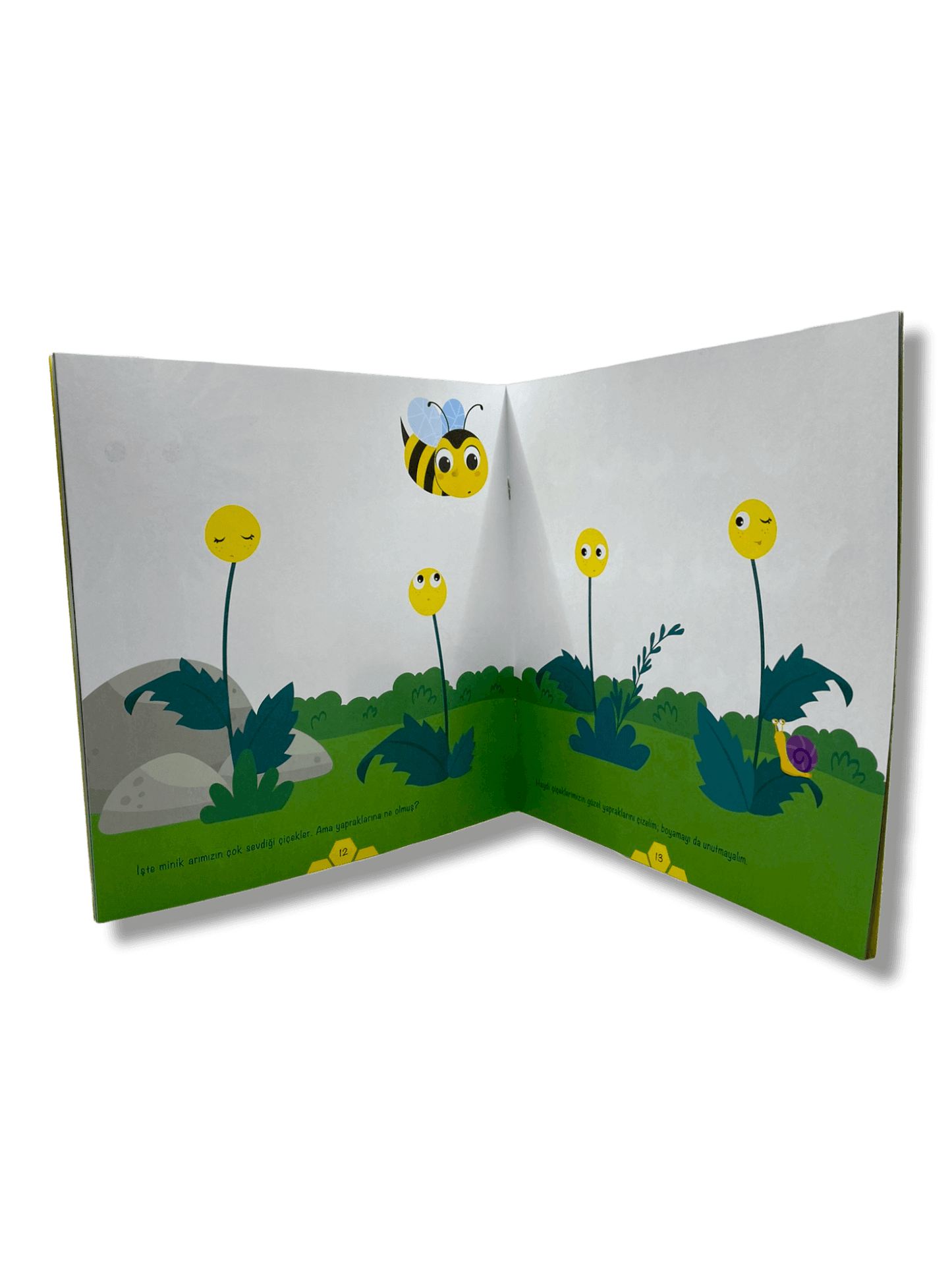 Uç Uç Minik Arı Çizgi Kitabı - (flieg kleine Biene)