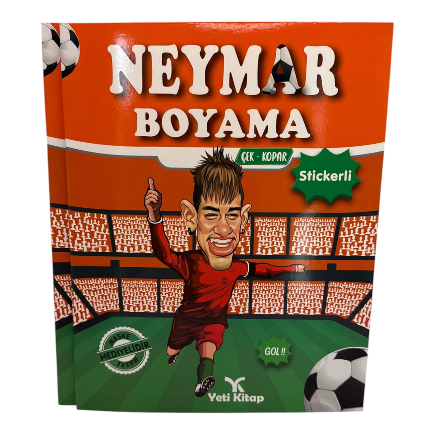 Neymar Boyama kitabi Stickerli (Malbuch)