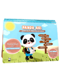 Panda Aki geht auf Abenteuerreise -  Mitmachbuch + Klettverschluss