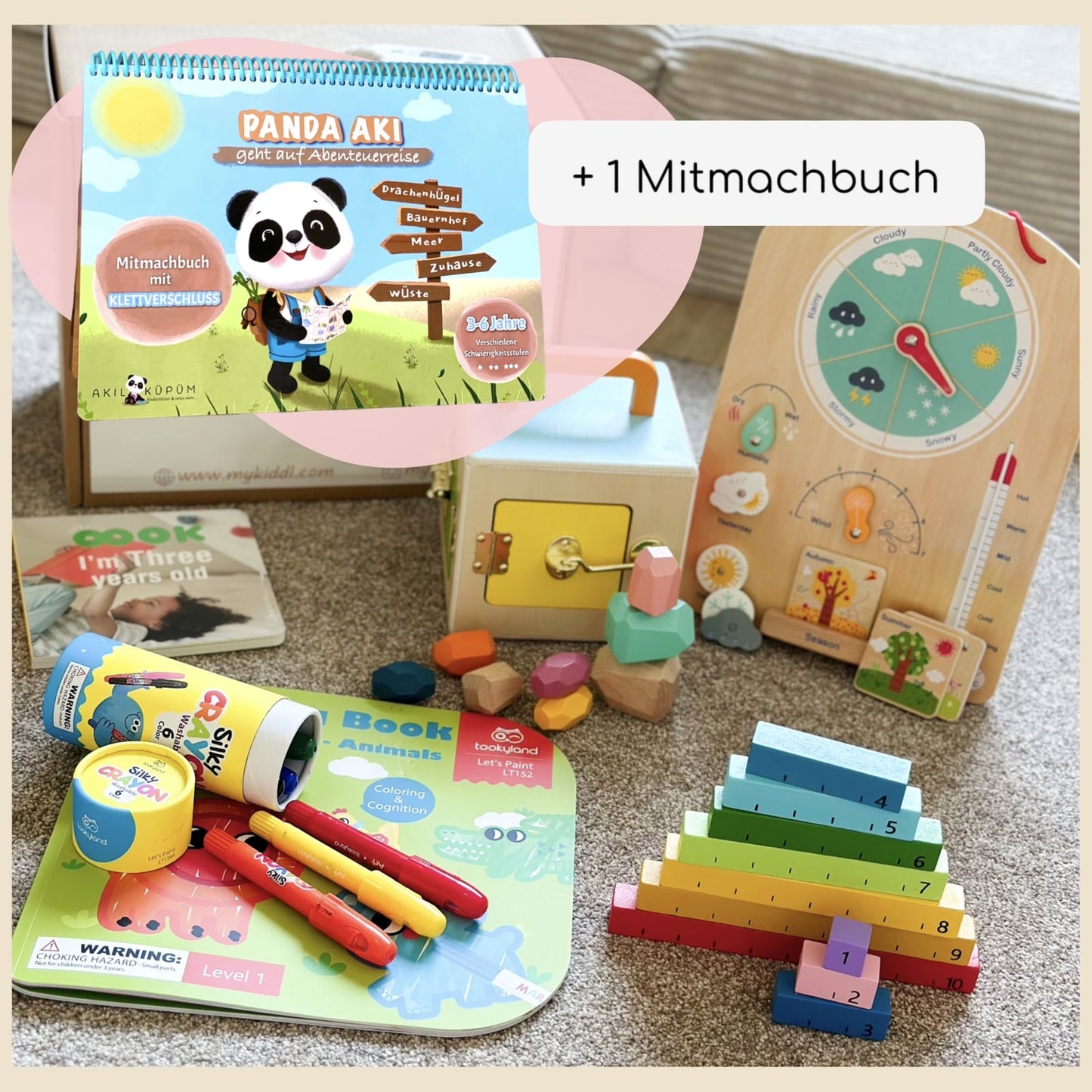 Geburtstags Aktion Nr.4 : Spielbox 36 Monate +Mitmachbuch Panda Aki