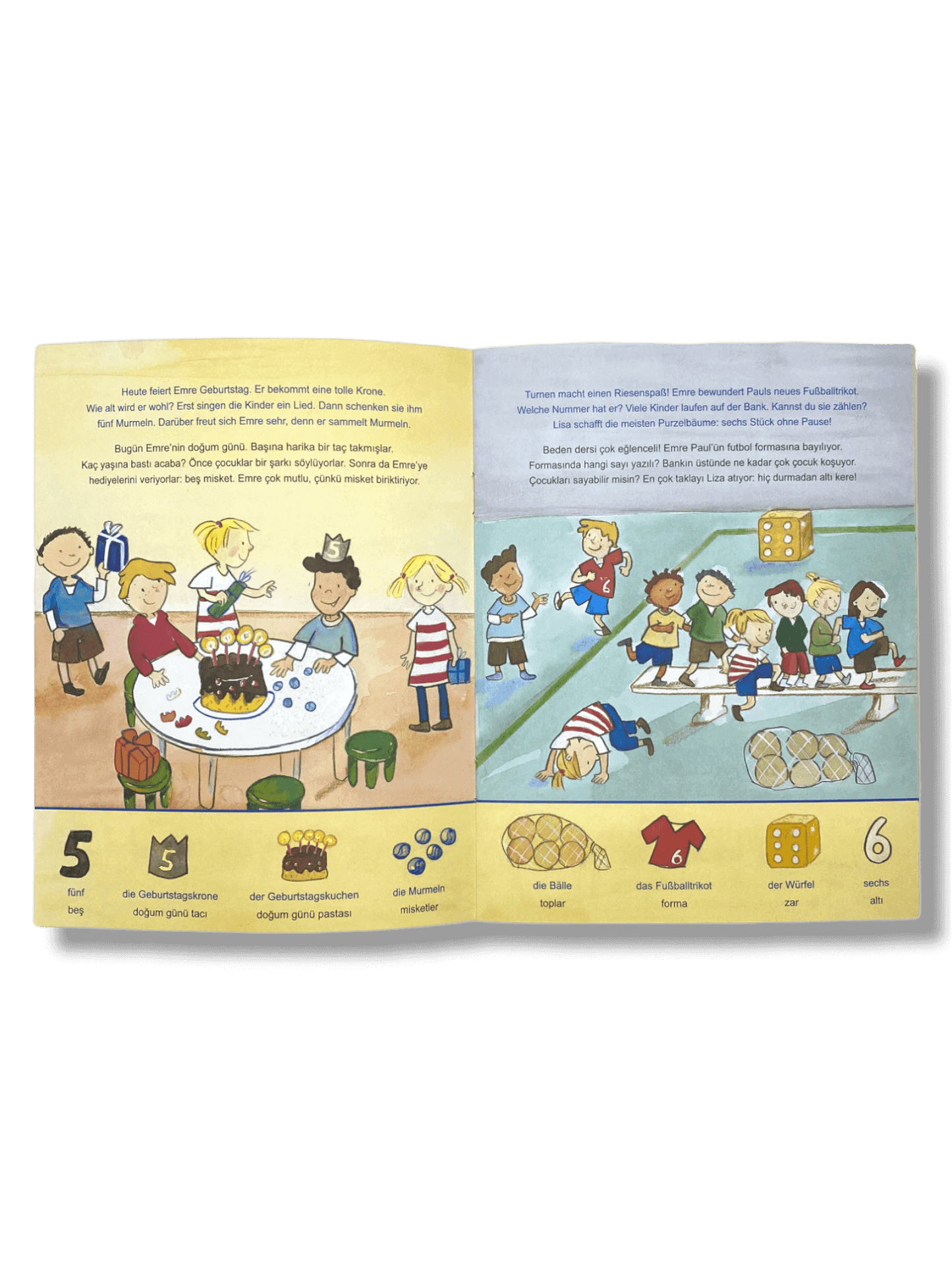 Laden Sie das Bild in den Galerie-Viewer, 1, 2, 3, im Kindergarten Türkisch - Deutsches Kinderbuch
