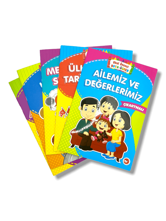 Boyama Seti 5 Kitap - (5 Coloring Books in Set)