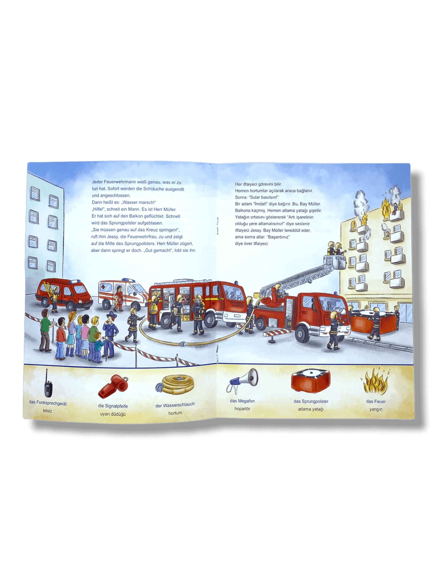 Die Feuerwehr kommt ! Türkisch/Deutsch