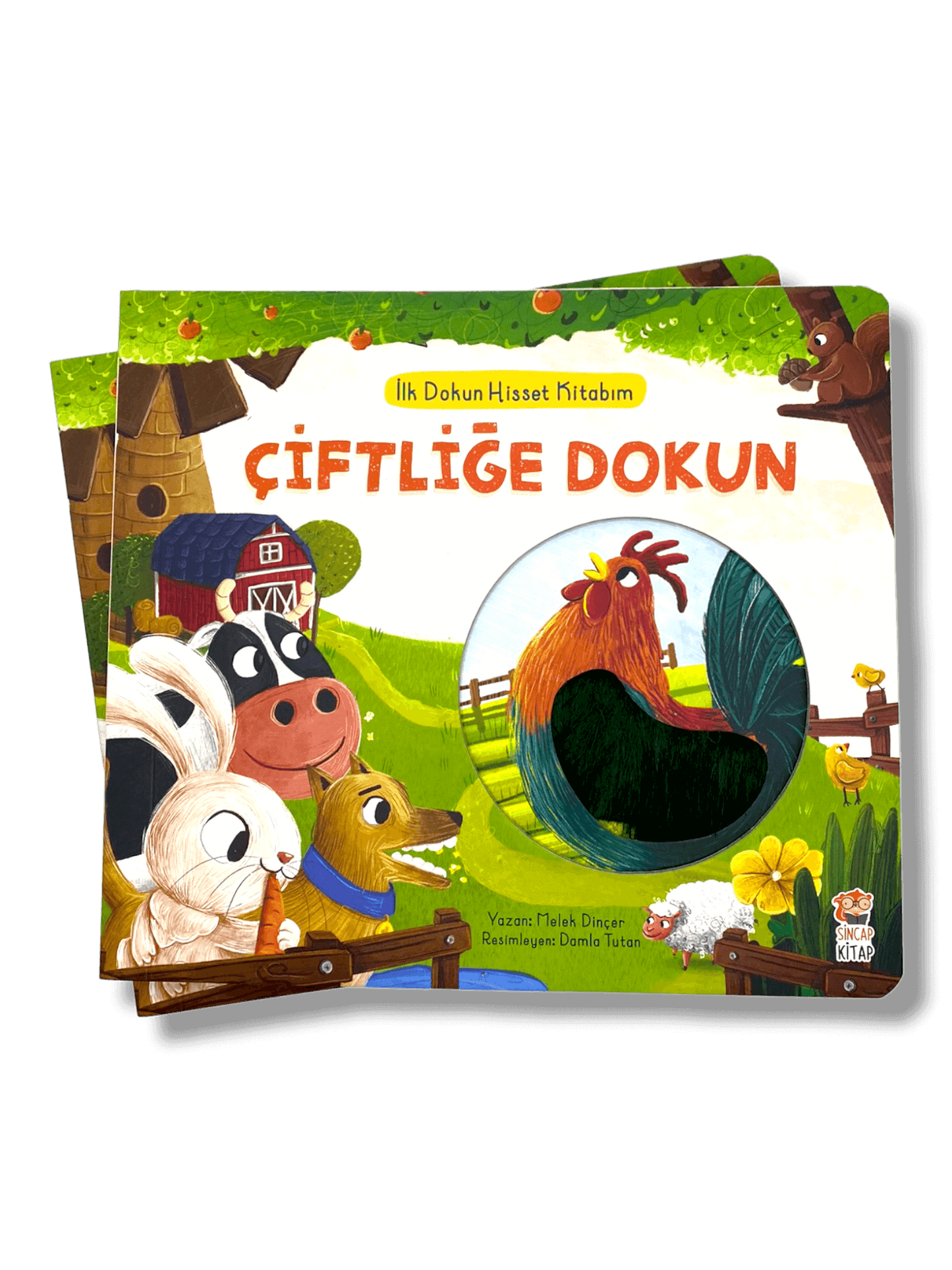 İLK DOKUN HİSSET KİTABIM ÇİFTLİĞE DOKUN - (My first touch book : On the farm)