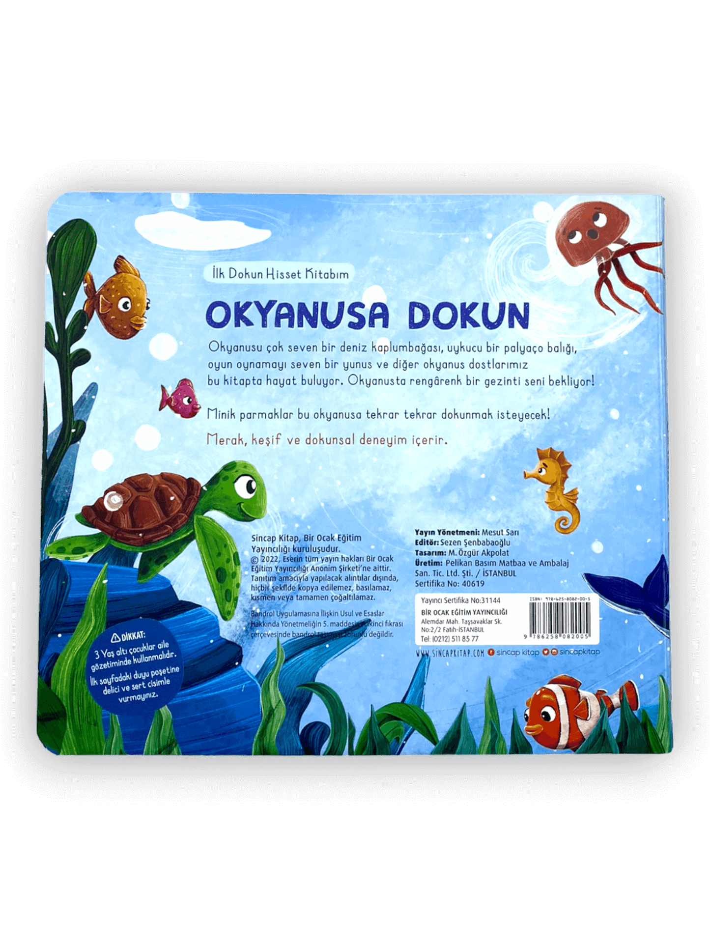 İLK DOKUN HİSSET KİTABIM ÇİFTLİĞE DOKUN - (My first touch book : On the farm)