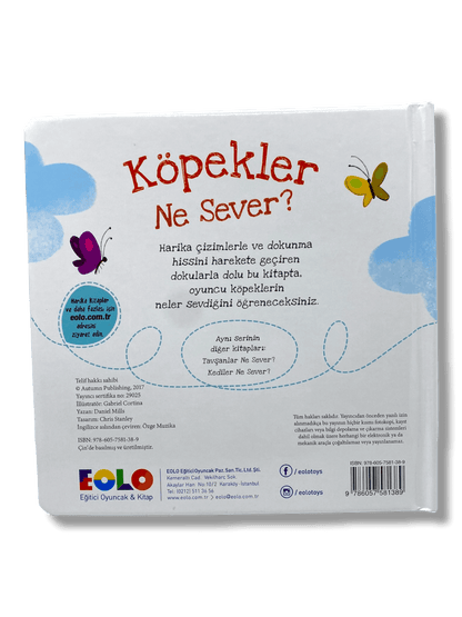 Köpekler Ne Sever? - Dokun-Hisset Kitaplar - (What do dogs love ? - feel book)