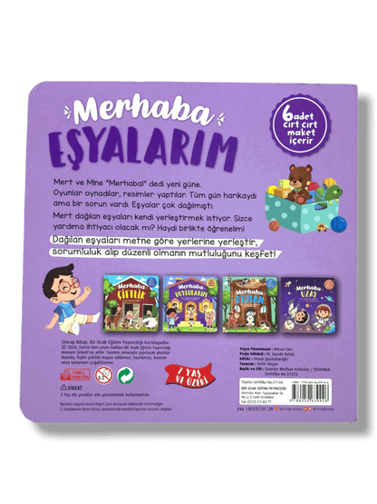 MERHABA EŞYALARIM🧸 CIRT CIRTLI HIKAYE KITABI