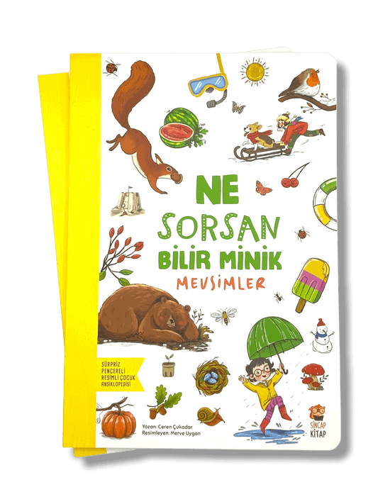 Ne Sorsan Bilir Minik-Mevsimler - (Mein erstes Wimmelbuch über die Jahreszeiten)